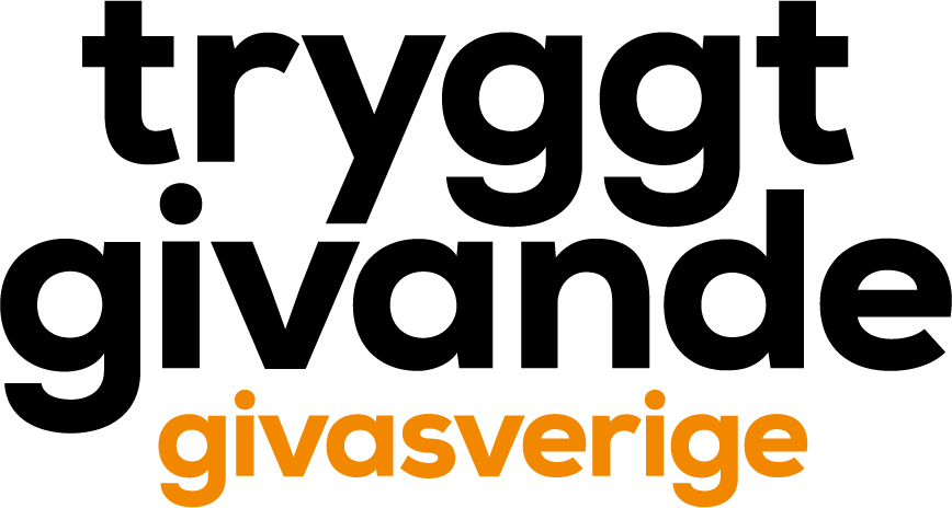Logo för branschorganisationen Giva Sverige där Friends är medlemmar.