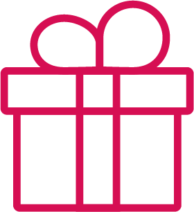 ikon som visar ett presentpaket
