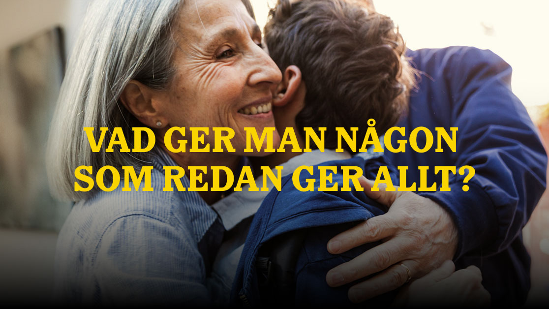 Mormor kramar pojke