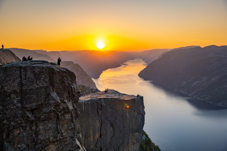 Sunrise at the Pulpit Rock.